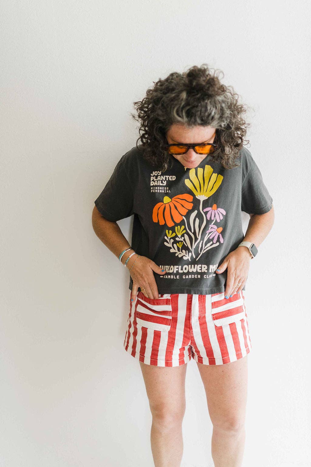 Cotton Tee • Joy Wildflower • Charcoal