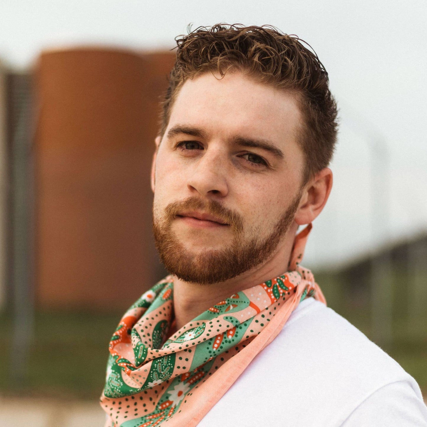 Cotton Bandana • No. 069 Snakes • Pink