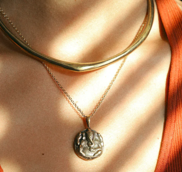 Bold Choker Necklace • Brass