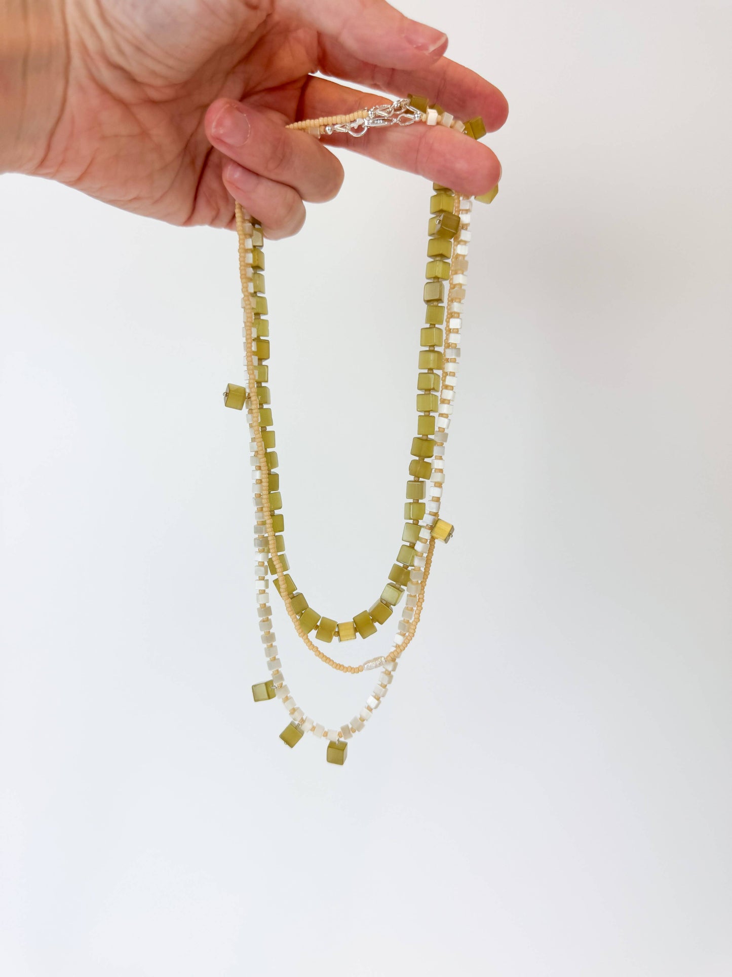 The Khadi Seed Bead Pearl Necklace • Butter