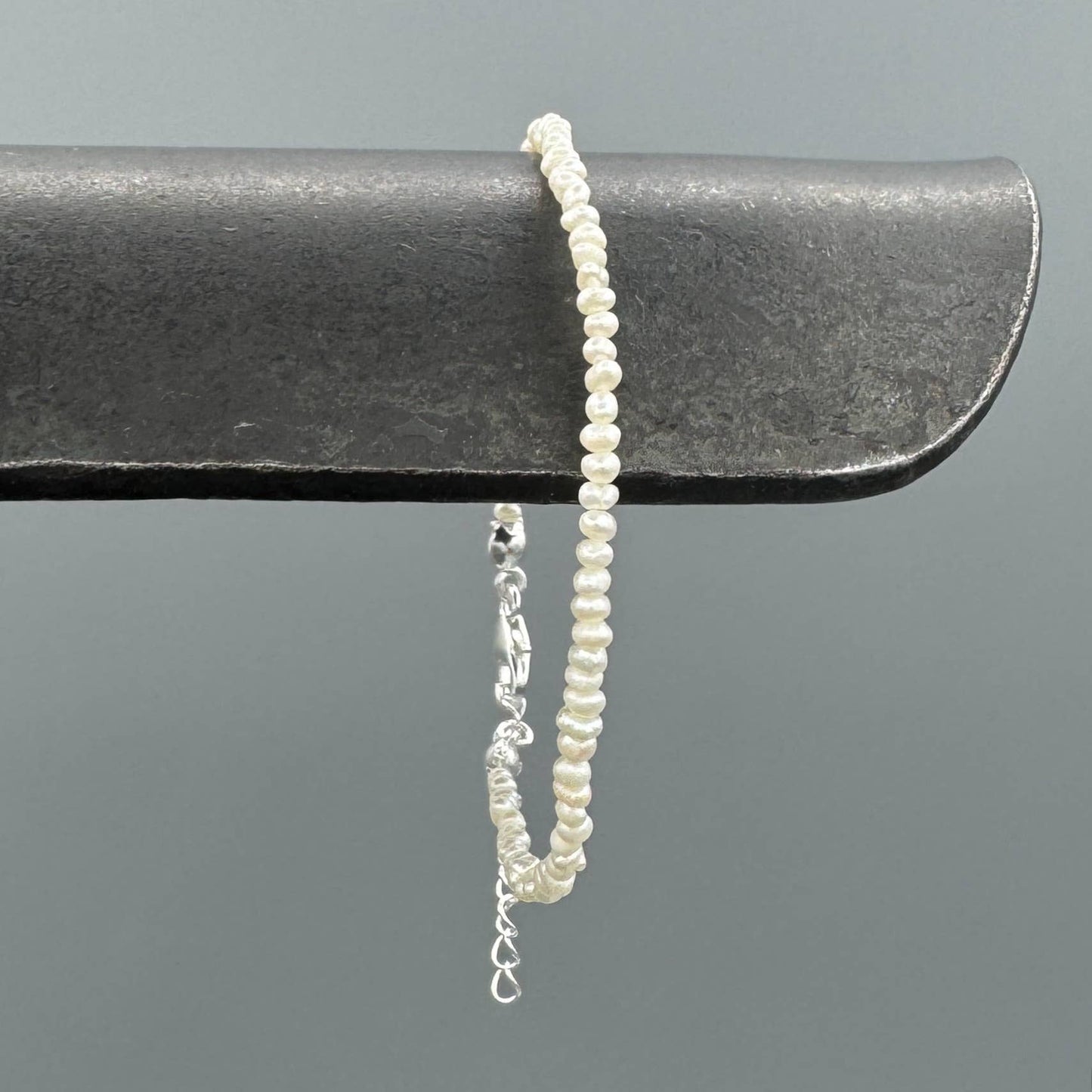 Mini Seed Pearl Bracelet • Sterling Silver