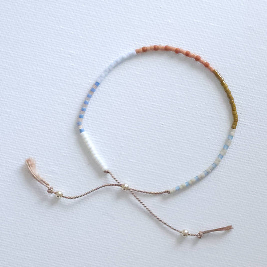 Adjustable Beaded Bracelet No. 108 • Multi-Color