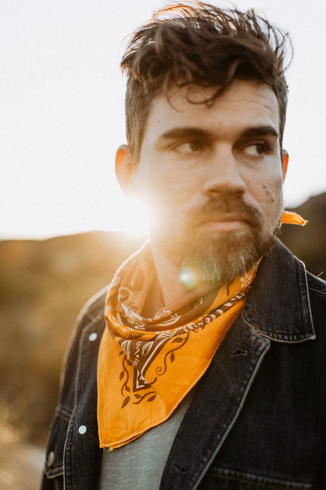 Organic Cotton Bandana • Free Spirit • Yellow