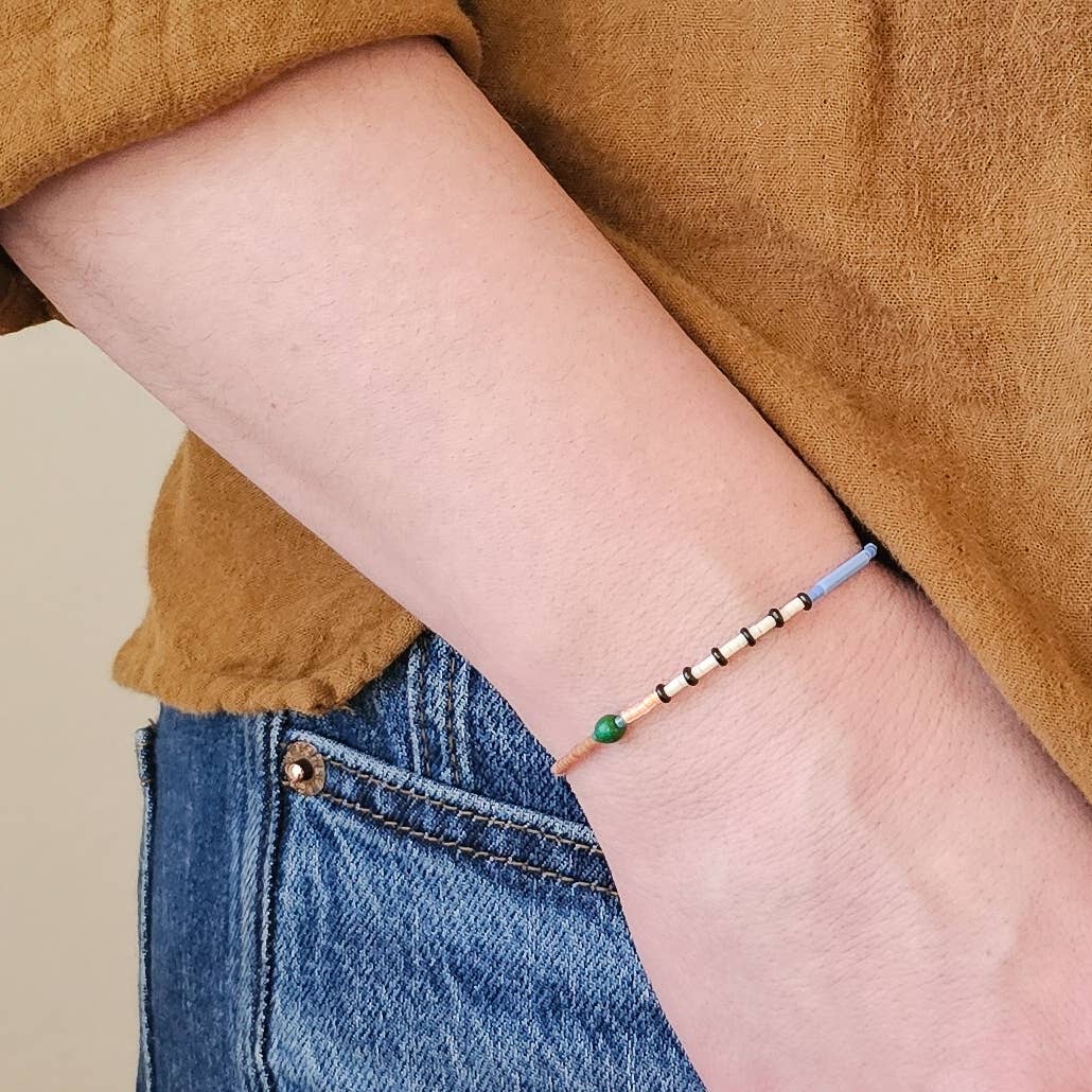 Adjustable Beaded Bracelet No. 149 • Multi-Color