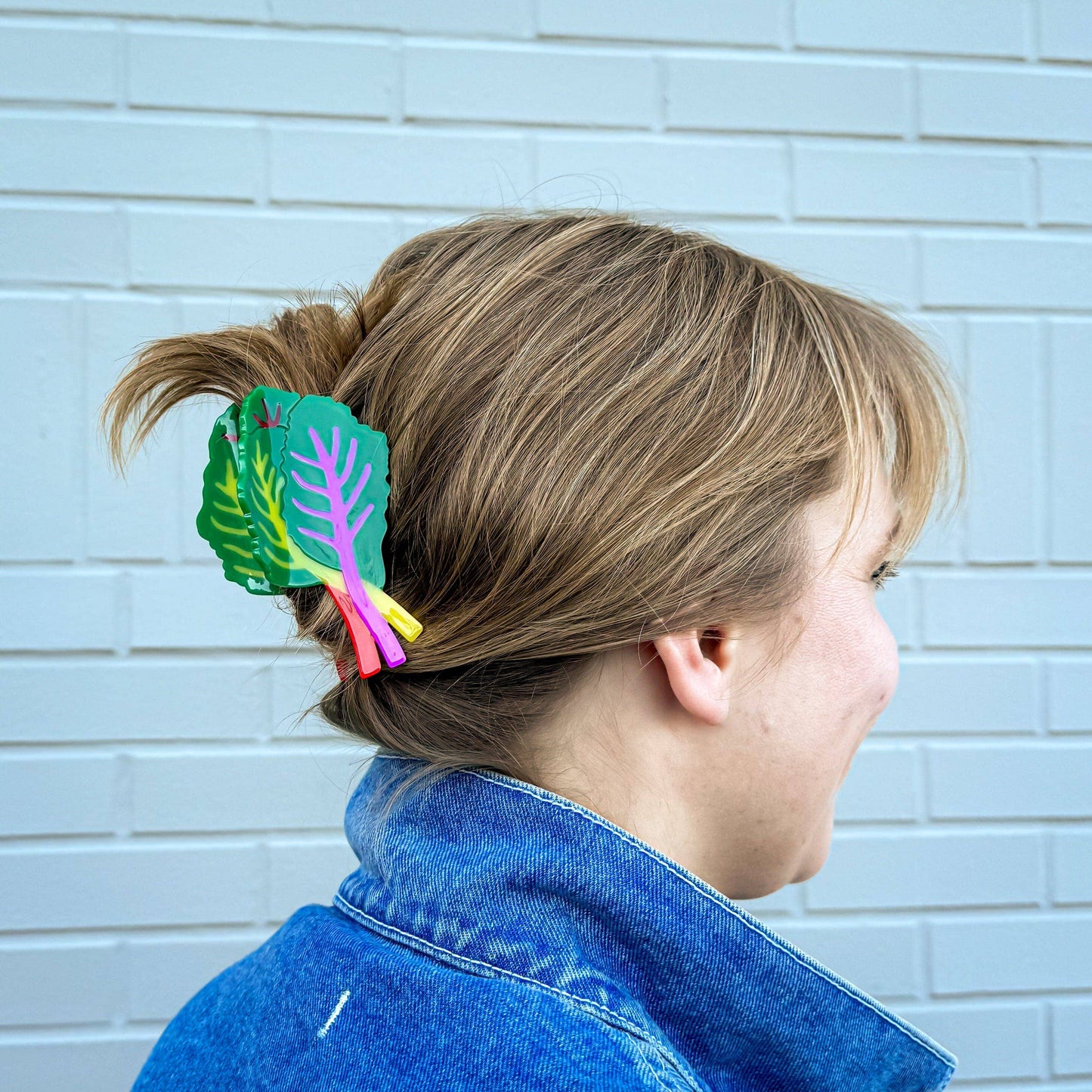 Jenny Lemons • Rainbow Chard Hair Claw