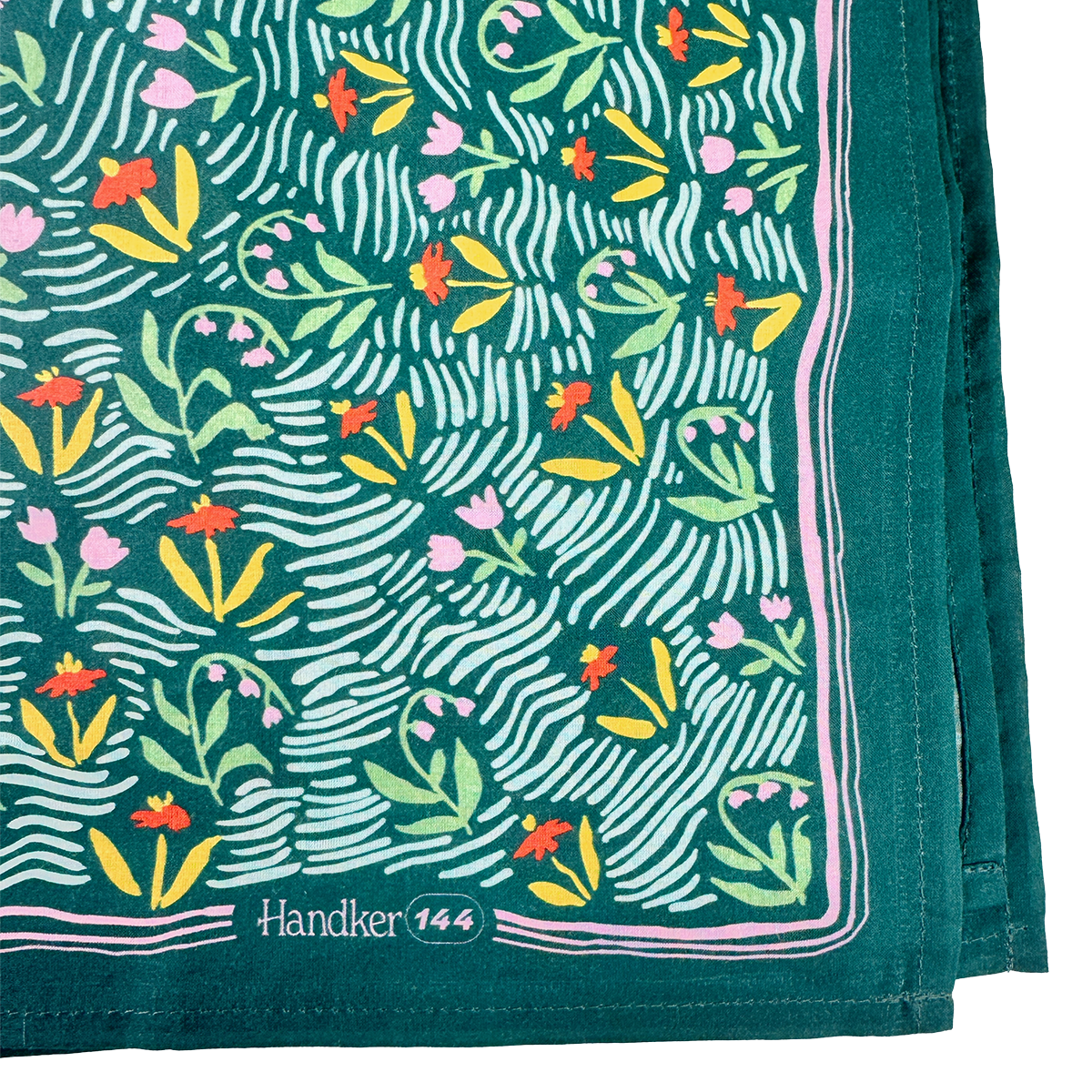 Cotton Bandana • No. 144 Meadow • Teal