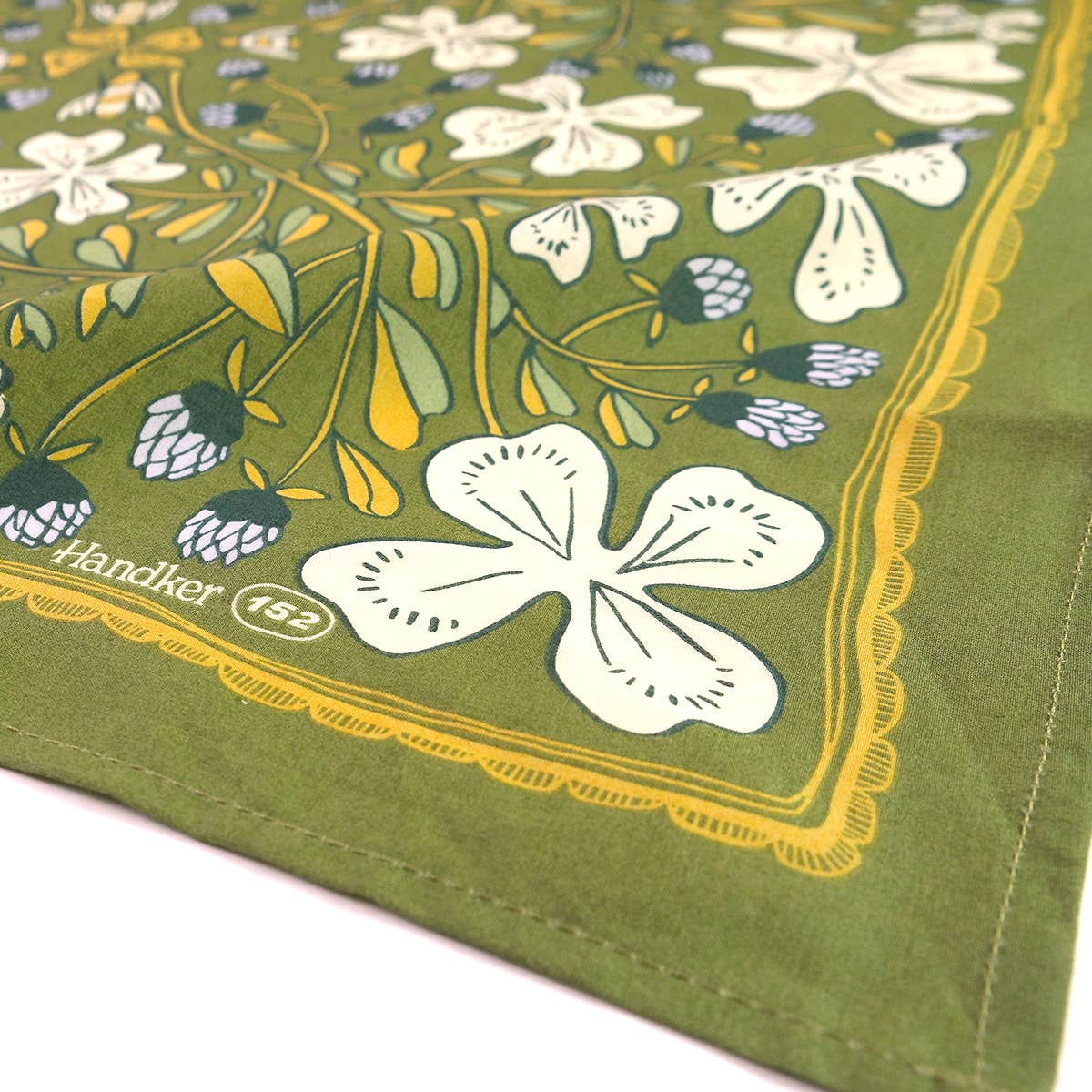 Cotton Bandana • No. 152 Josephine • Green Clover