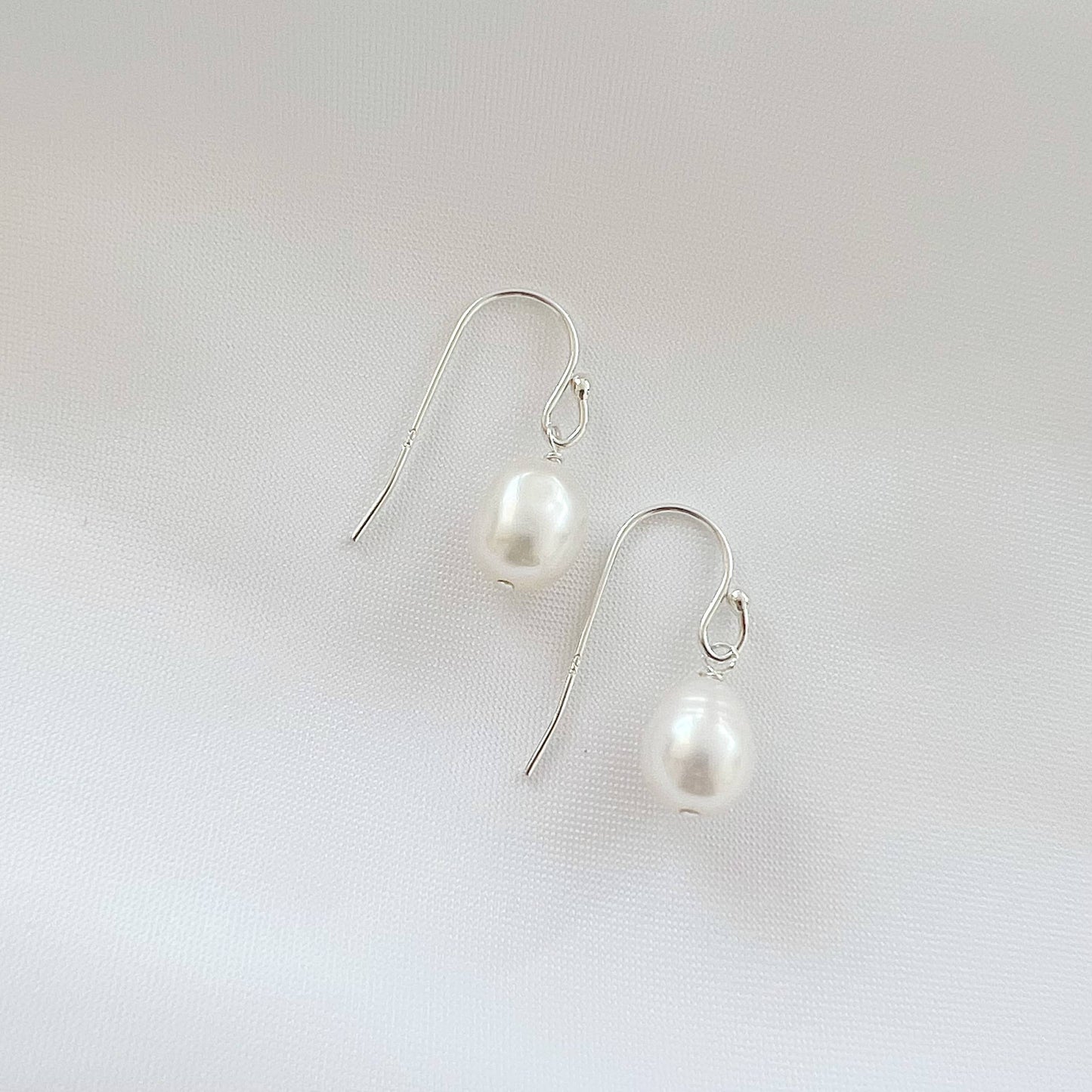 Kaia Freshwater Pearl Dangle Earrings • 14k Gold Filled