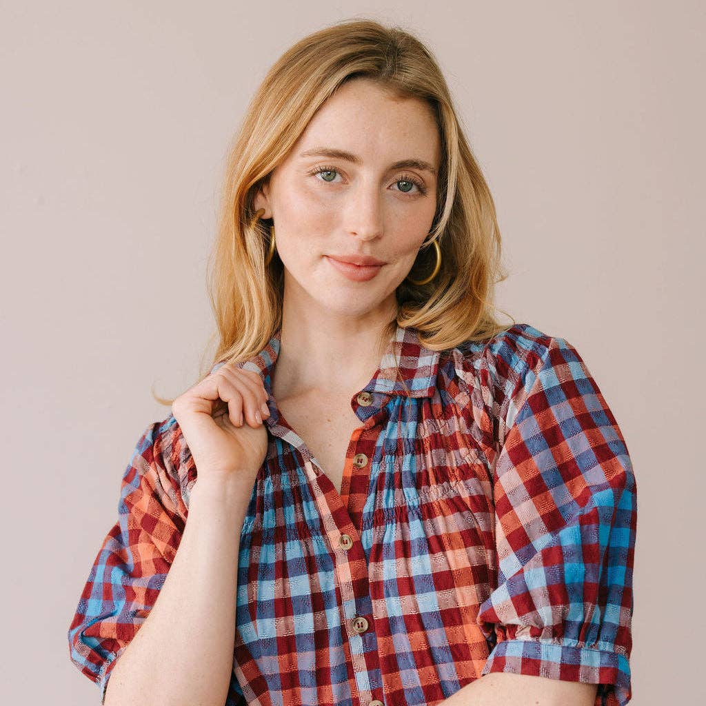 Sunshine Tienda • Oasis Dress • Cabernet Gingham