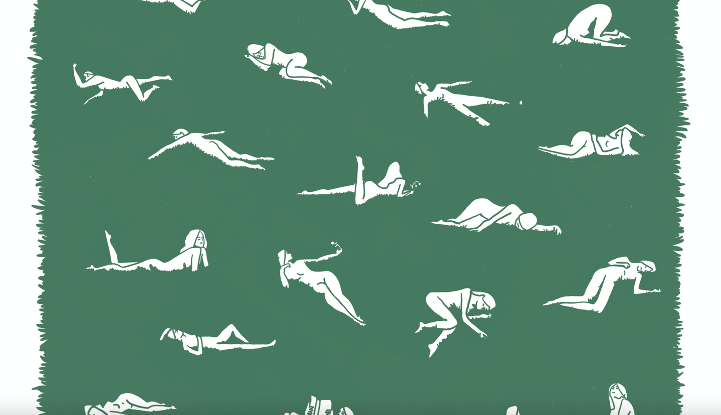 Ways To Lay In The Grass • Art Print 11x14