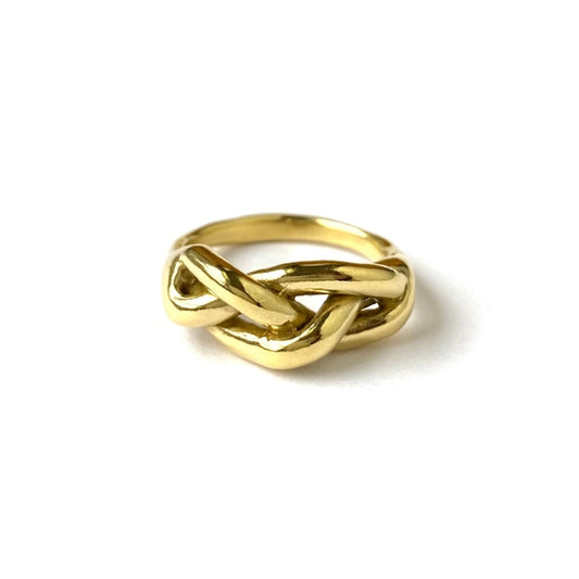 Goldeluxe • Plait Ring • Brass