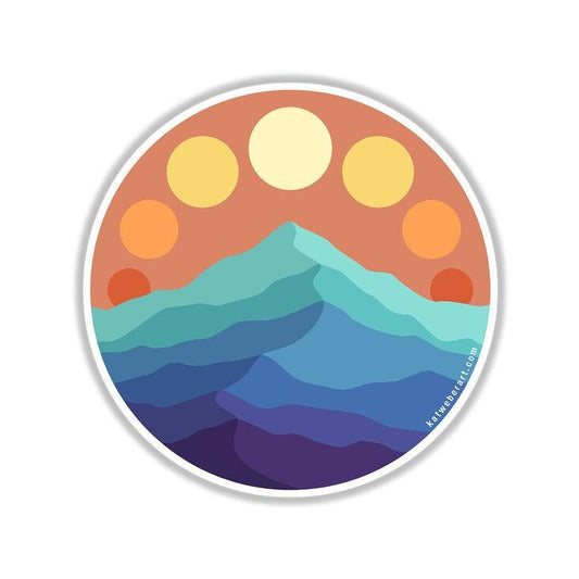 Kat Weber • Mountainscape Sticker