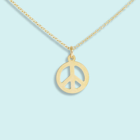 Ornamental Things • Tiny Peace Necklace • Gold