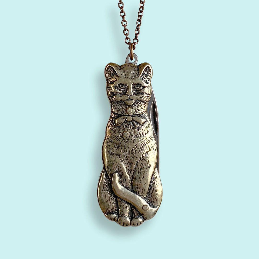 Ornamental Things • Cat Knife Necklace