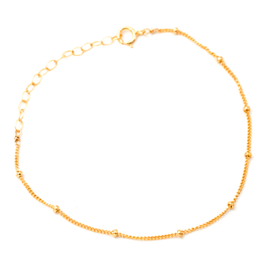 Dotted Satellite Chain Bracelet • 14k Gold Fill