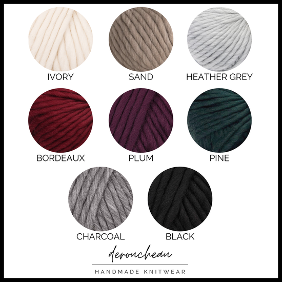 DeRoucheau Handmade Knitwear • Cable Knit Headband • Pick Your Color