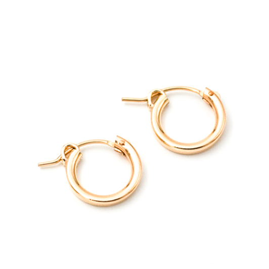 Huggie Hinge Hoops • XSmall • 14K Gold Fill or Sterling Silver