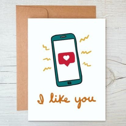 Marigold Press • I Like You Instagram Card