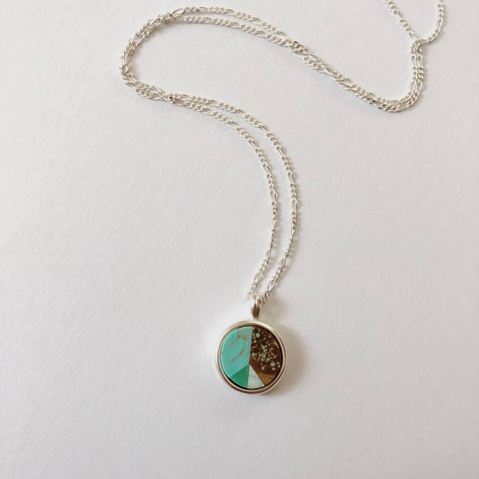 Sarah Safavi • Peace Token Necklace • Silver & Turquoise