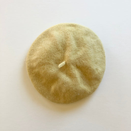 Nade Studio • Plant Dyed Wool Beret • Chamomile Yellow