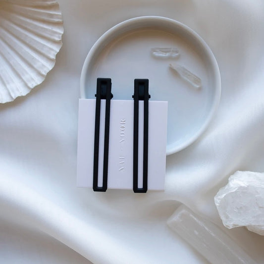 Nat + Noor • Leia Hair Clips • Black