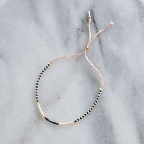 Libby & Smee •  Adjustable Seed Bead String Bracelets