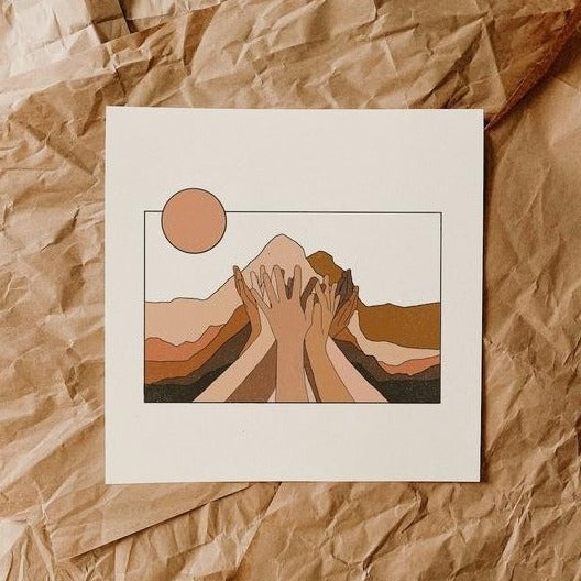 ColorbloKC • Move Mountains • Art Print 12x12"