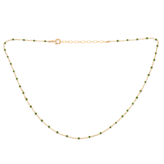 Dainty 14K Gold Fill Enamel Choker Necklace • Pick Your Color