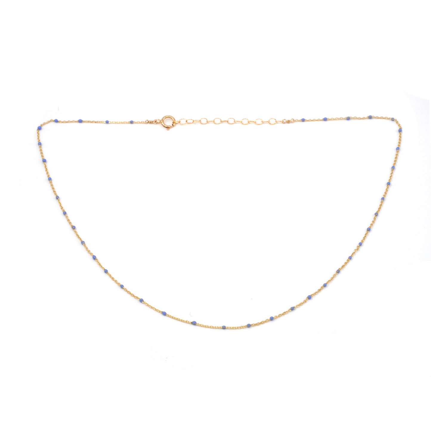 Dainty 14K Gold Fill Enamel Choker Necklace • Pick Your Color